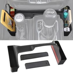 car gear shift organizer tray with phone holder for jeep wrangler