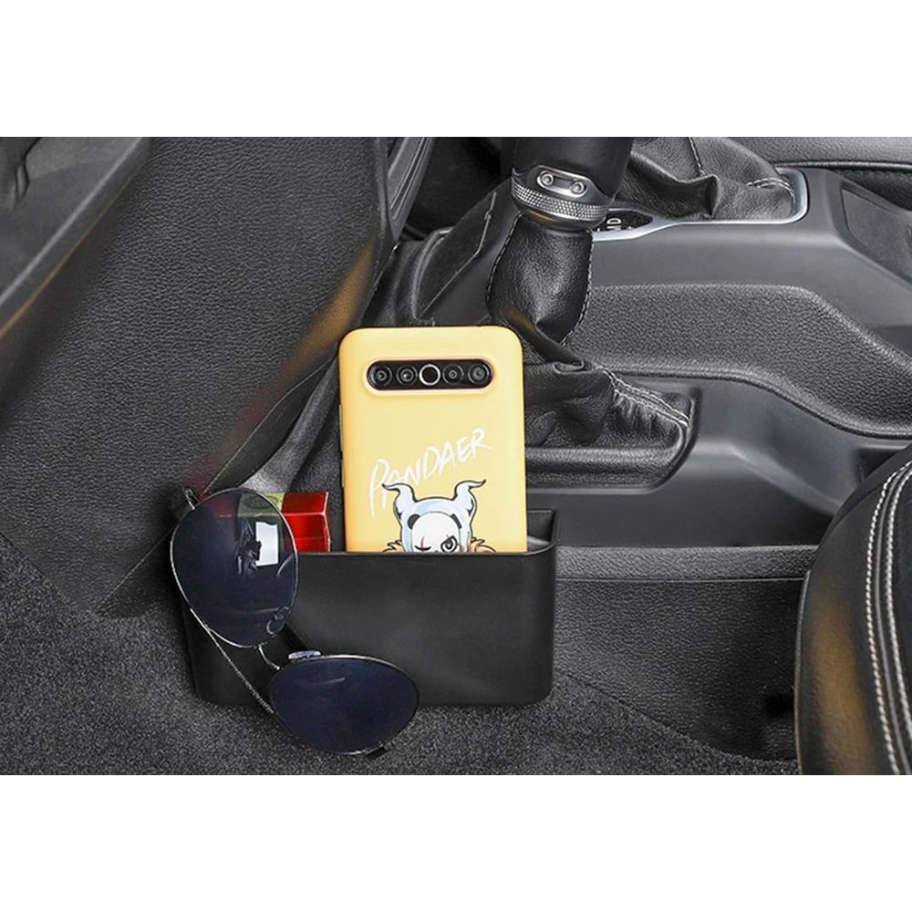 Car Gear Shift Organizer Tray With Phone Holder For Jeep Wrangler 6