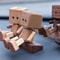 Mini Shaking Wooden Man Magnetic Car Air Freshener Holder 1