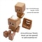 Mini Shaking Wooden Man Magnetic Car Air Freshener Holder 4