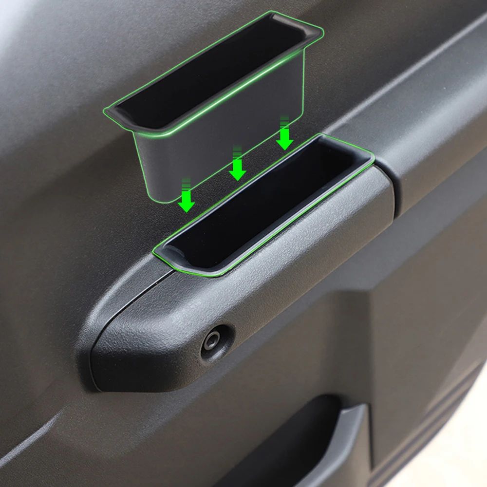 Car Door Inner Armrest Storage Box With Phone Holder For Suzuki Jimny 6