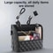 Large Capacity Car Middle Seat Storage Net Leather Organizer Bag 2