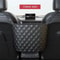 Large Capacity Car Middle Seat Storage Net Leather Organizer Bag 9