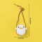 Cute Crochet Animal Car Pendant Duckling And Frog Decor 5