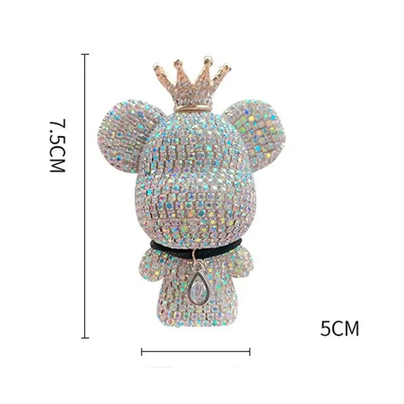 Cute Crown Diamond Bear Car Air Freshener Vent Clip 7