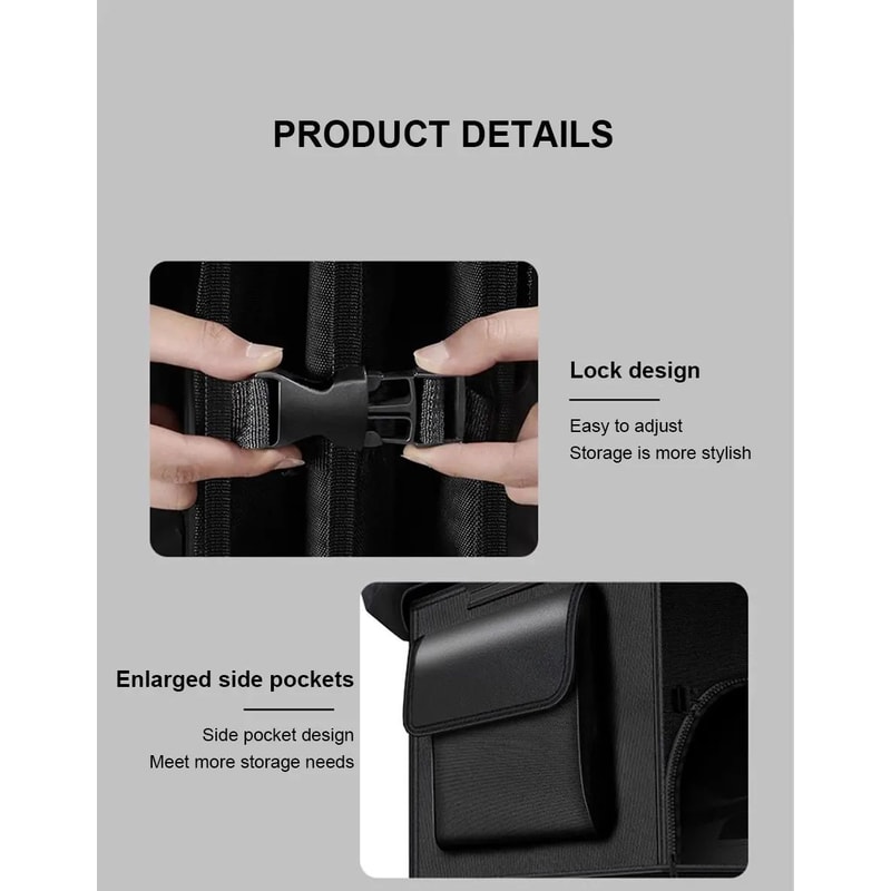SEAMETAL Foldable Waterproof Car Trunk Storage Organizer 110L 9