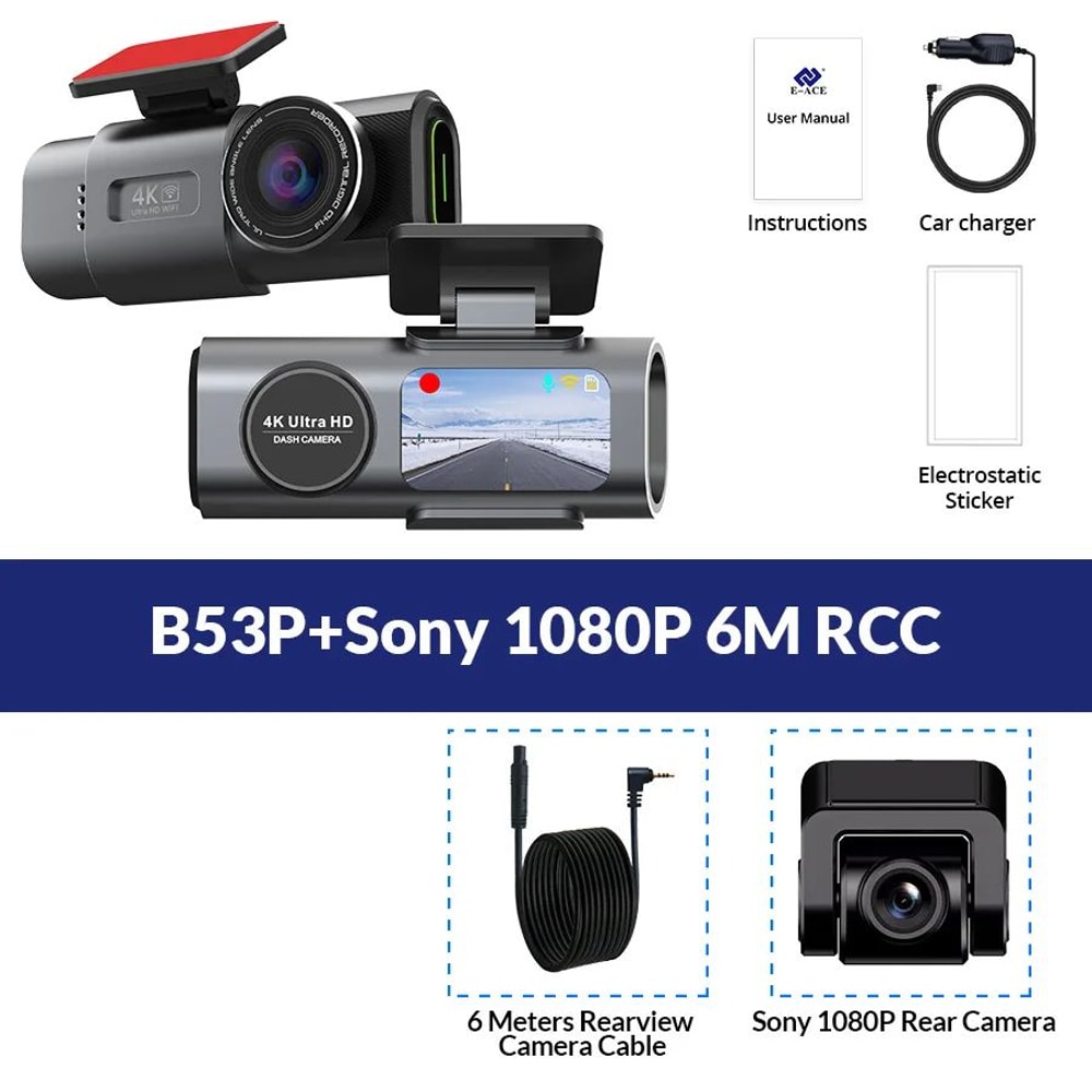 4K UHD Dash Cam With WiFi GPS And Night Vision 12