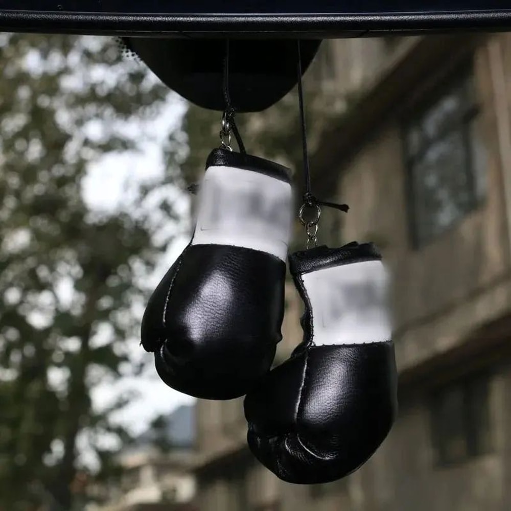 Christmas Boxing Glove Car Mirror Hanging Pendant 5