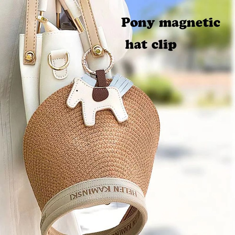 Magnetic PU Leather Hat Clip For Bags And Travel 0