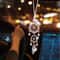 Diamond Flower Dreamcatcher Car Mirror Hanging Pendant 4