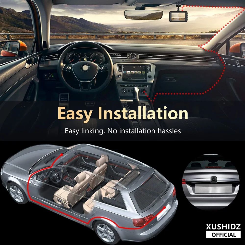 XUSHIDZ 1080P Night Vision Dash Camera 8