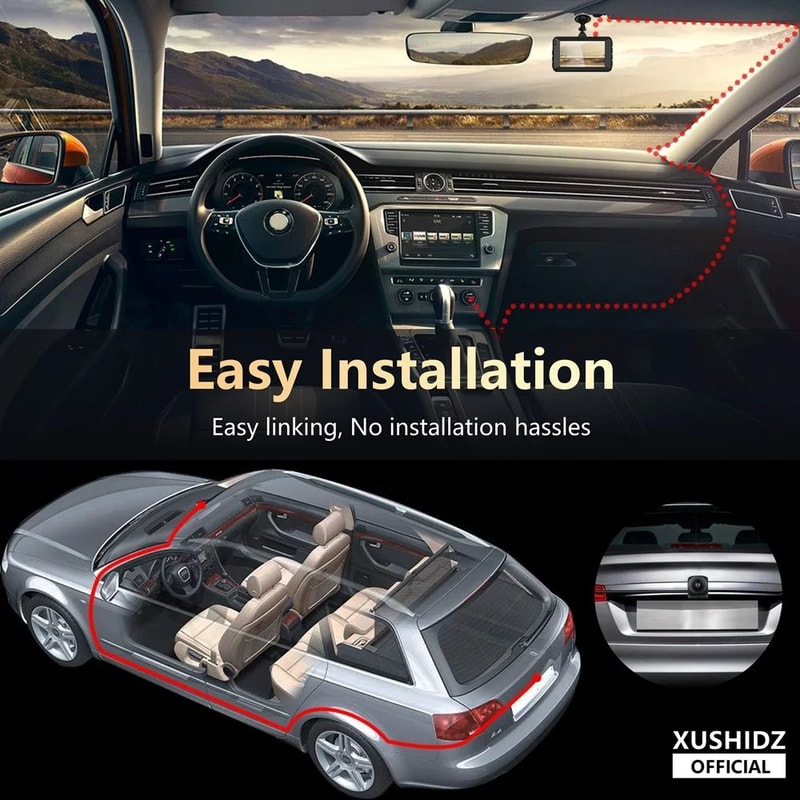 XUSHIDZ 1080P Night Vision Dash Camera 8