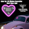 Solar LED Heart Neon Car Window Light 0