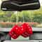 Plush Velvet Hanging Dice Car Decor 2