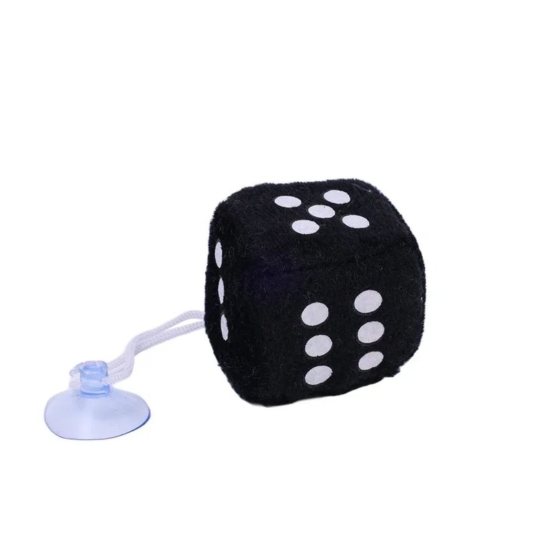 Plush Velvet Hanging Dice Car Decor 7