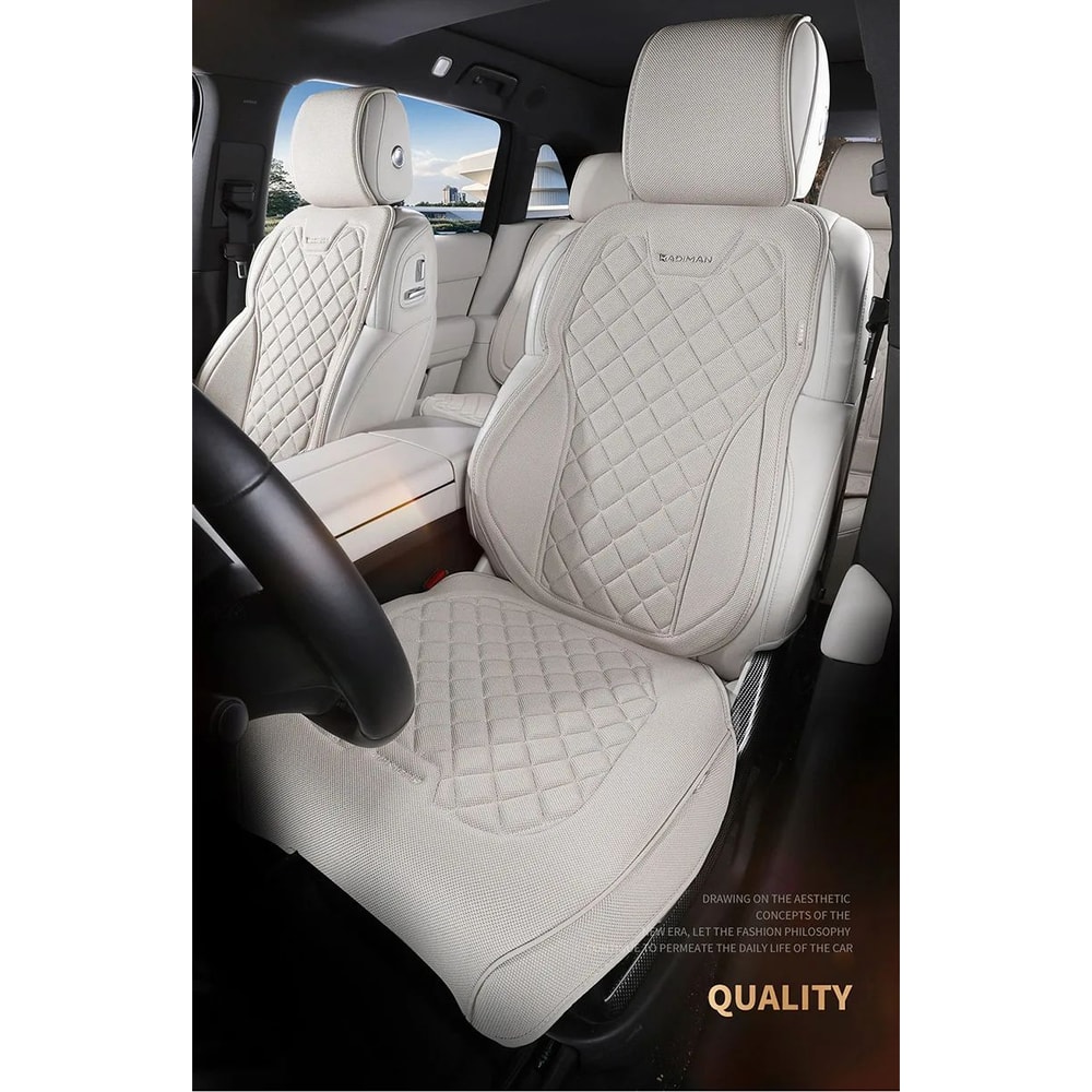 Luxury Linen Full Car Seat Cover Set 1