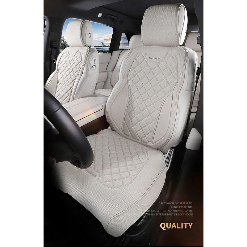 Luxury Linen Full Car Seat Cover Set 1