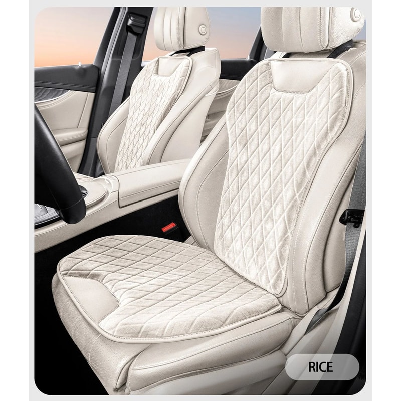 Universal Flannel Car Seat Mat 2pcs Set 0