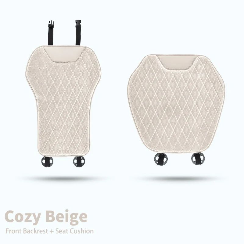 Universal Flannel Car Seat Mat 2pcs Set 10