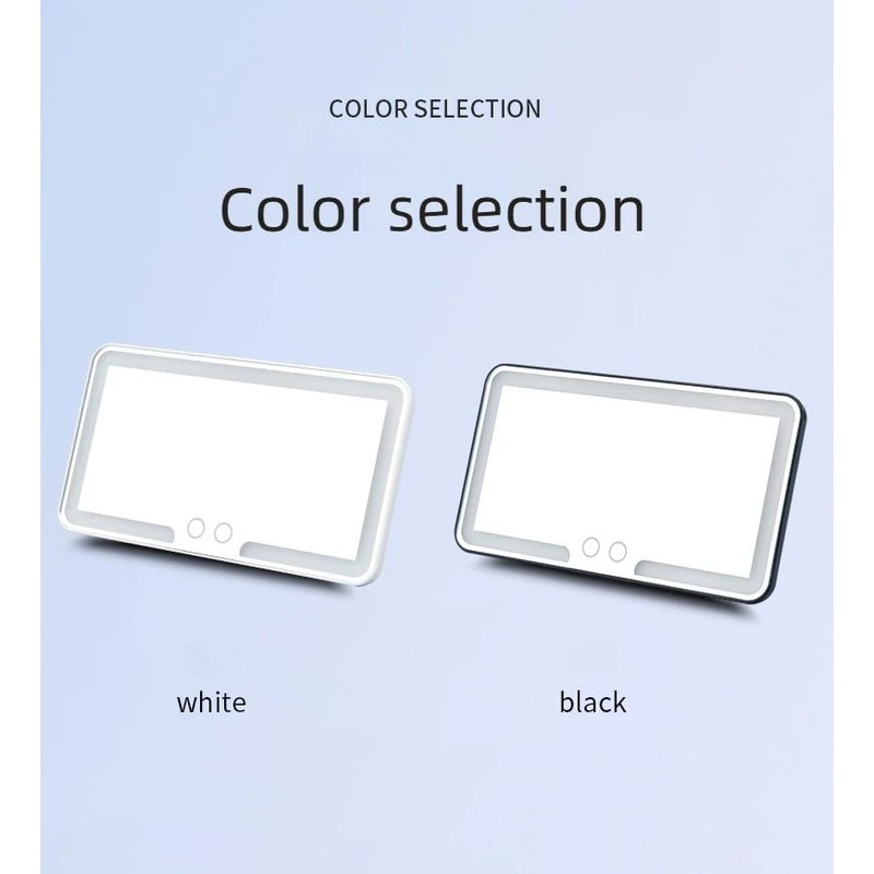 LED Rechargeable Car Sun Visor Makeup Mirror 10