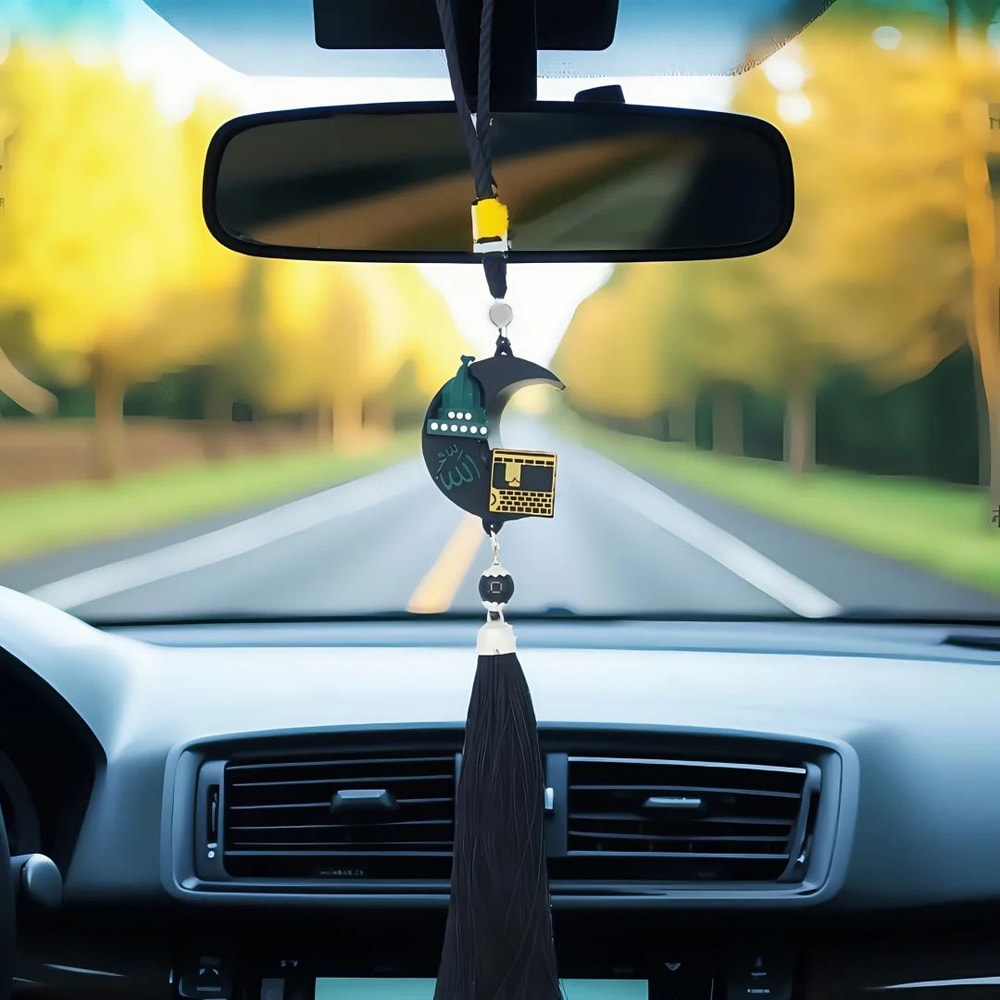 Islamic Rearview Mirror Hanging Car Ornament Pendant 1
