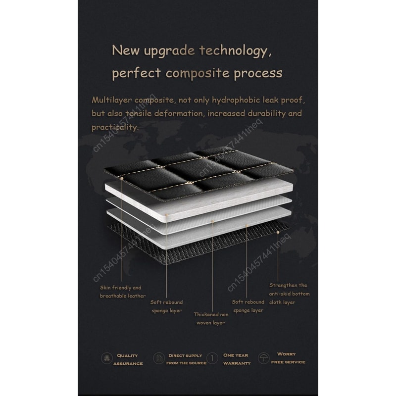 Tesla Model 3 Leather Car Trunk Cargo Liner Mat 8