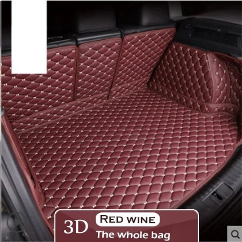 Tesla Model 3 Leather Car Trunk Cargo Liner Mat 13