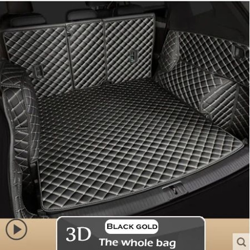 Tesla Model 3 Leather Car Trunk Cargo Liner Mat 16