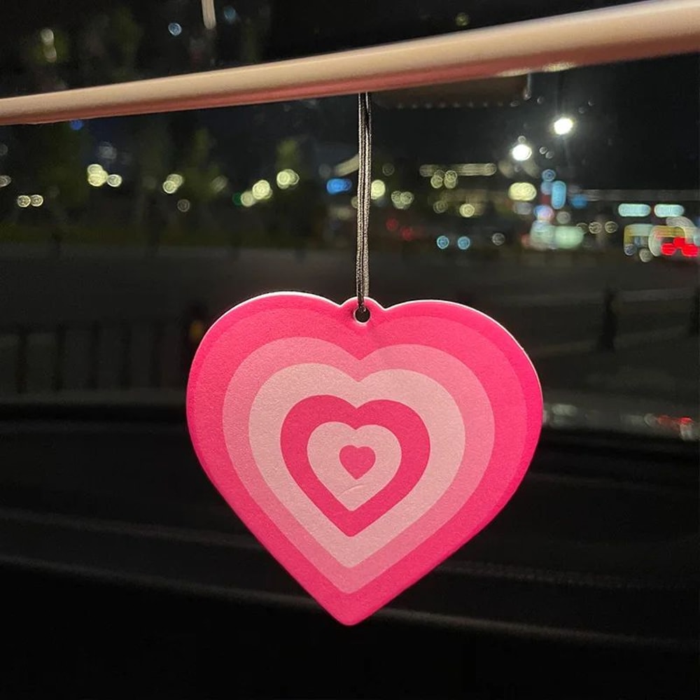 Y2K Pink Heart Rainbow Scent Hanging Air Freshener 4