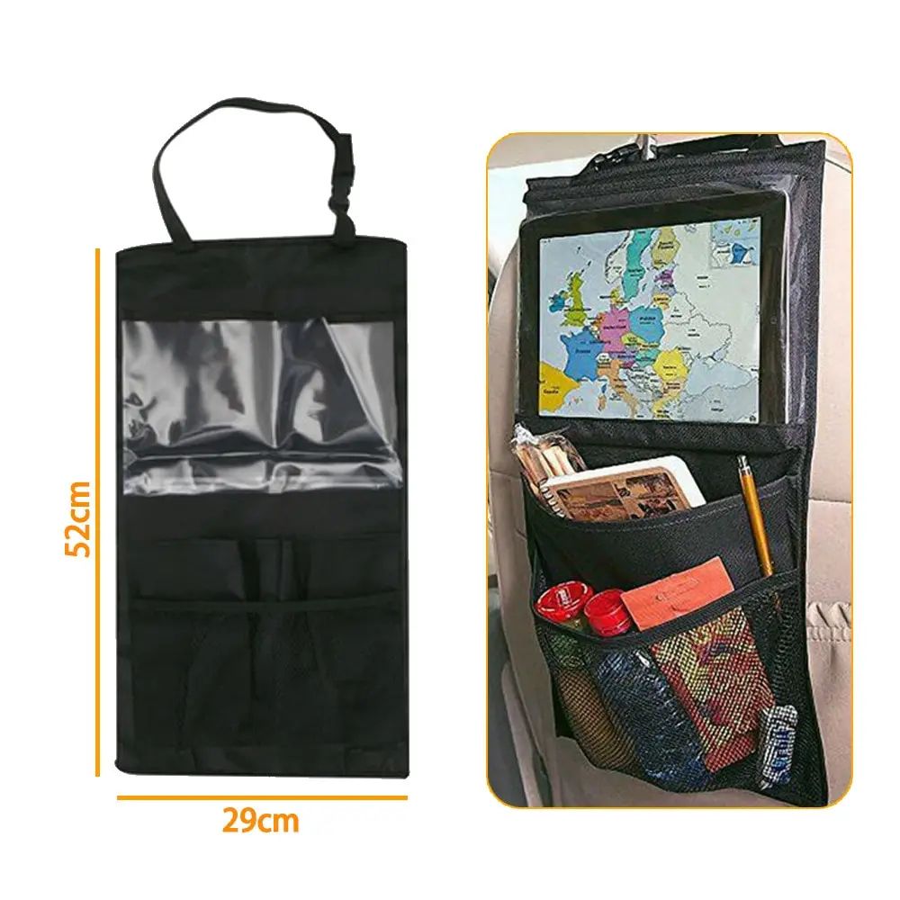 Car Back Seat Organizer With Tablet Touch Screen Holder 2