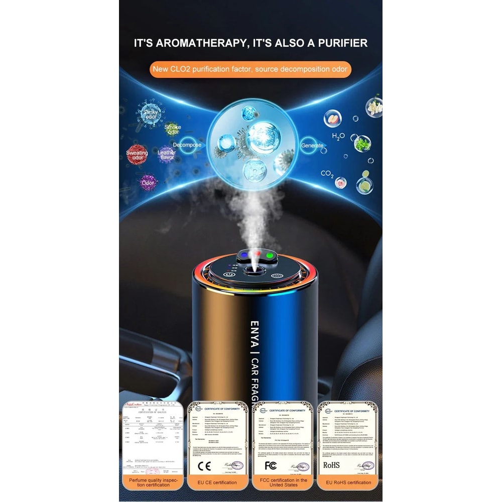 USB Rechargeable Essential Oil Car Air Freshener Diffuser 9