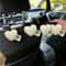 Plush Heart Shaped Car Seat Back Hooks Set 15