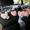 Plush Heart Shaped Car Seat Back Hooks Set 12