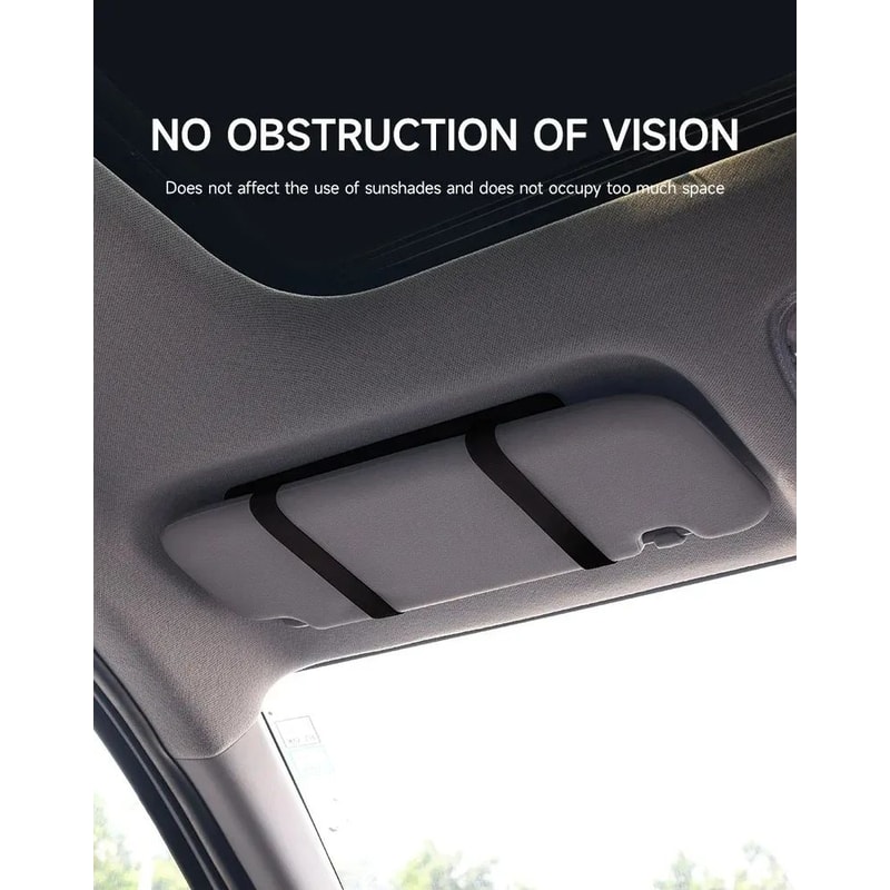 Rechargeable LED Car Sun Visor Makeup Mirror 4
