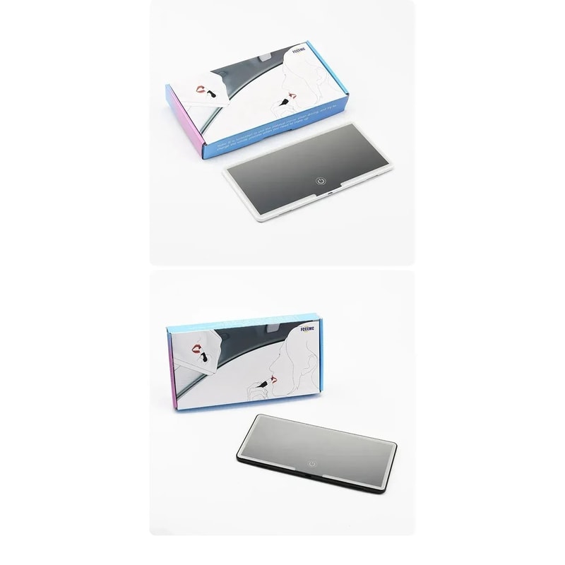 Rechargeable LED Car Sun Visor Makeup Mirror 10