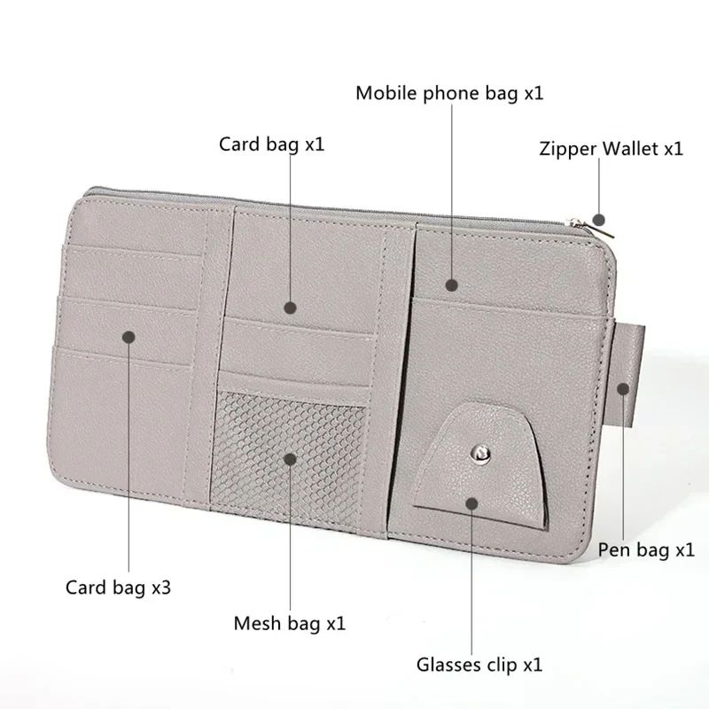 Multi Pocket Car Sun Visor Organizer 1