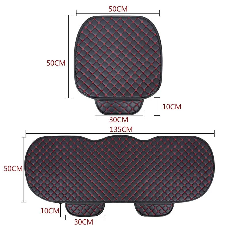 SEAMETAL Universal PU Leather Car Seat Covers 2