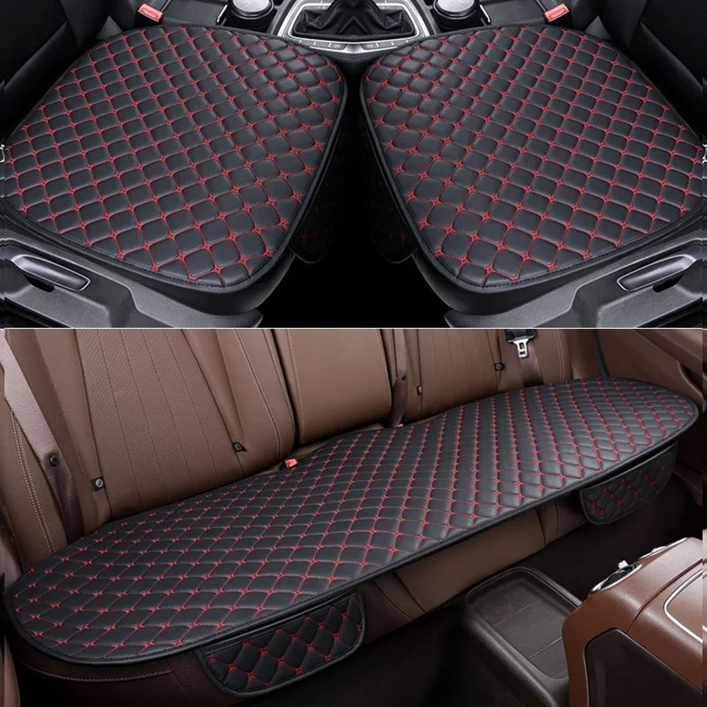 SEAMETAL Universal PU Leather Car Seat Covers 13