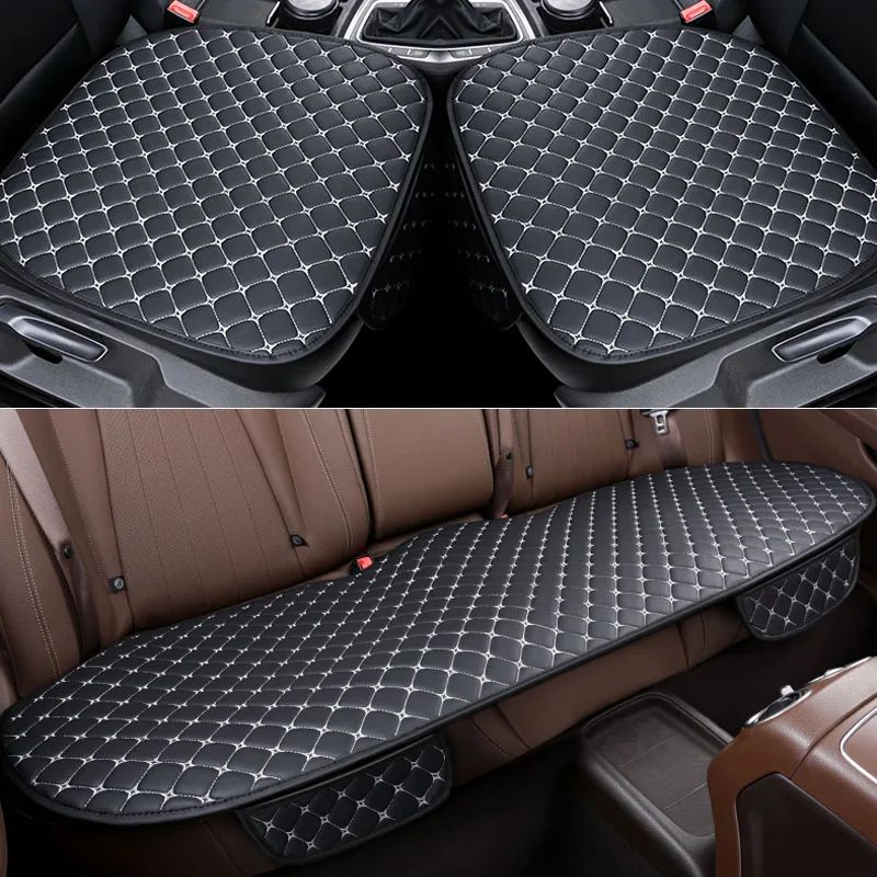 SEAMETAL Universal PU Leather Car Seat Covers 14