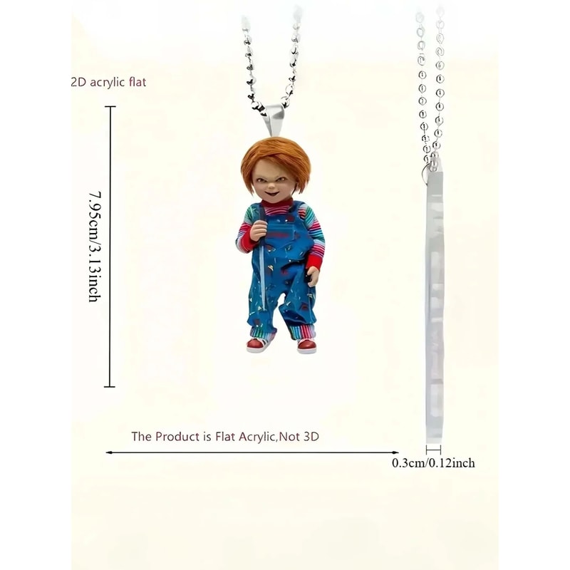 2D Halloween Jungle Acrylic Keychain Decor 5