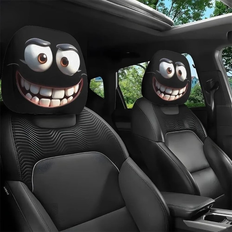 Breathable Elastic Car Seat Headrest Cover 6