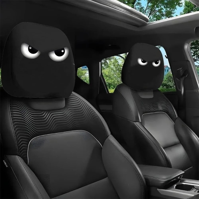 Breathable Elastic Car Seat Headrest Cover 8