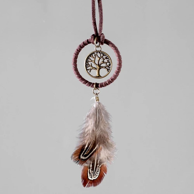 Dream Catcher Feather Car Hanging Ornament 0