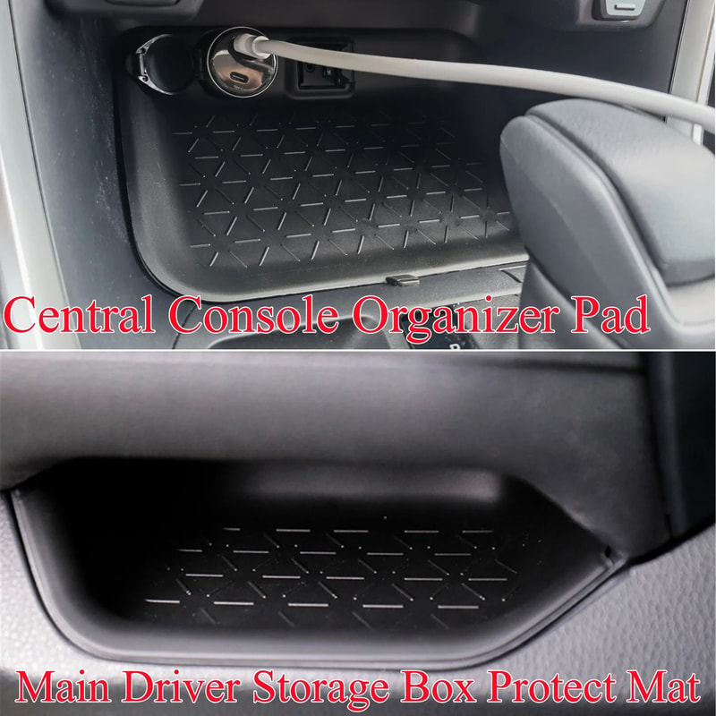 Silicone Center Console Organizer Pad For Toyota RAV4 4