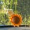 Handmade Woven Sunflower Car Hanging Pendant 4