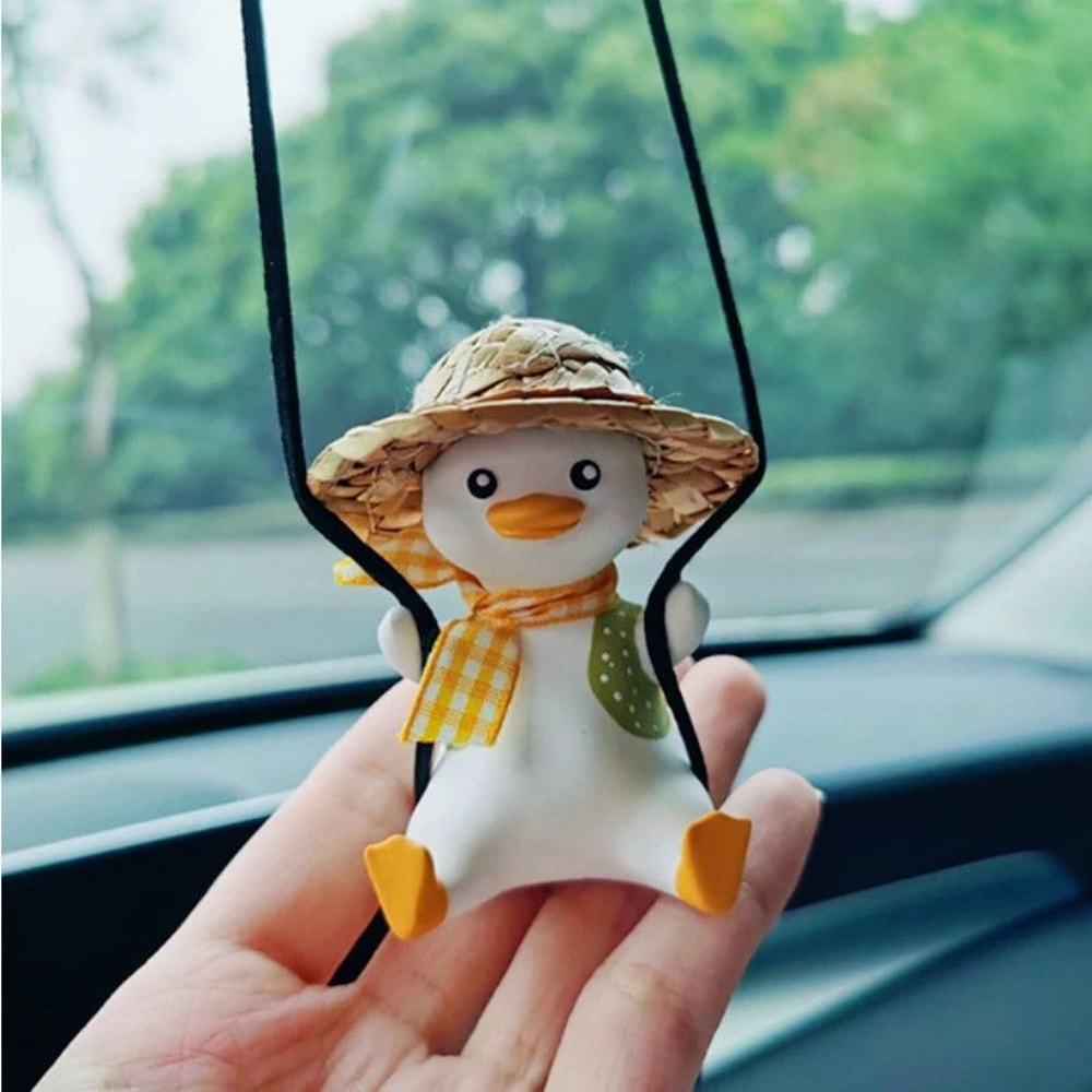 Cute Swing Duck Car Rearview Mirror Pendant 11