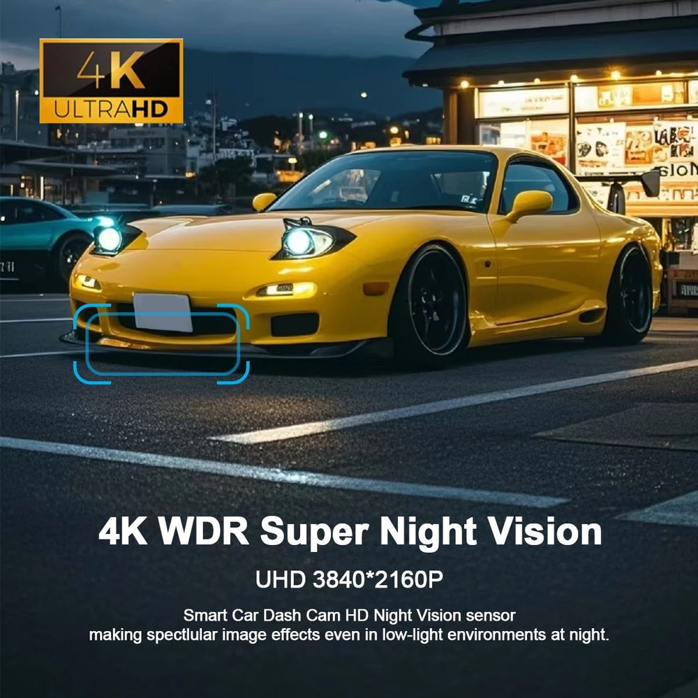 4K WiFi Mini Dash Cam With 24H Parking Monitor 3