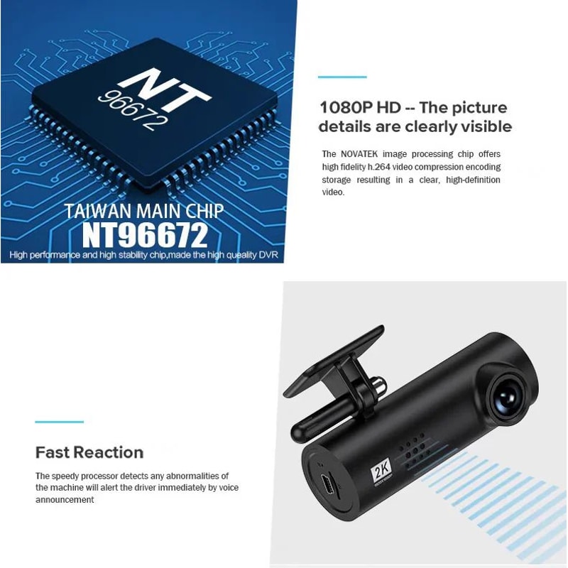 4K WiFi Mini Dash Cam With 24H Parking Monitor 9