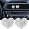 Sparkling Crystal Heart Car Vent Clips 2 Pack 2