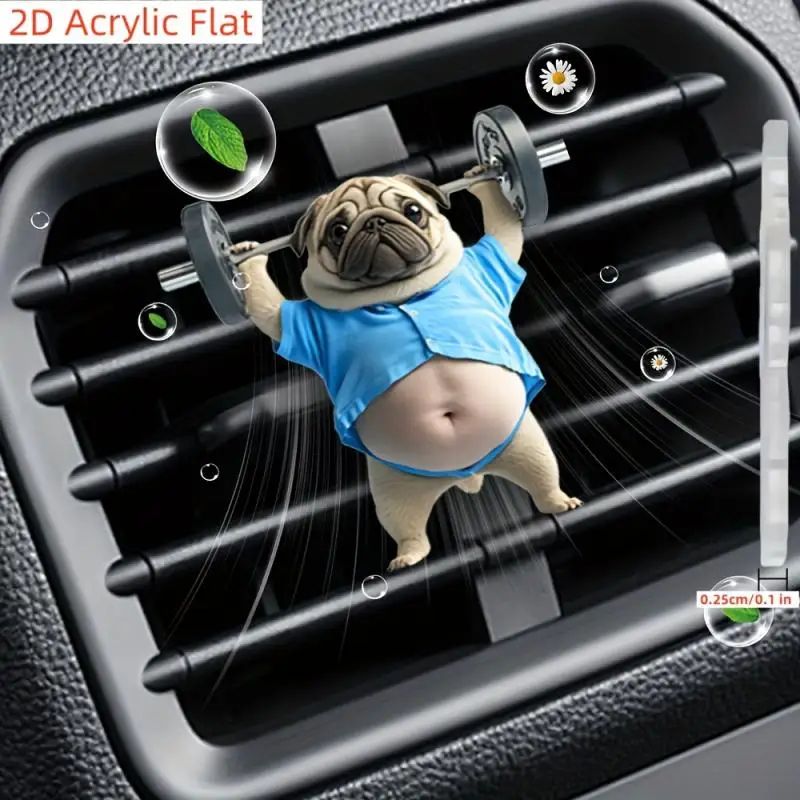 2D Car Vent Perfume Air Freshener Clip 2